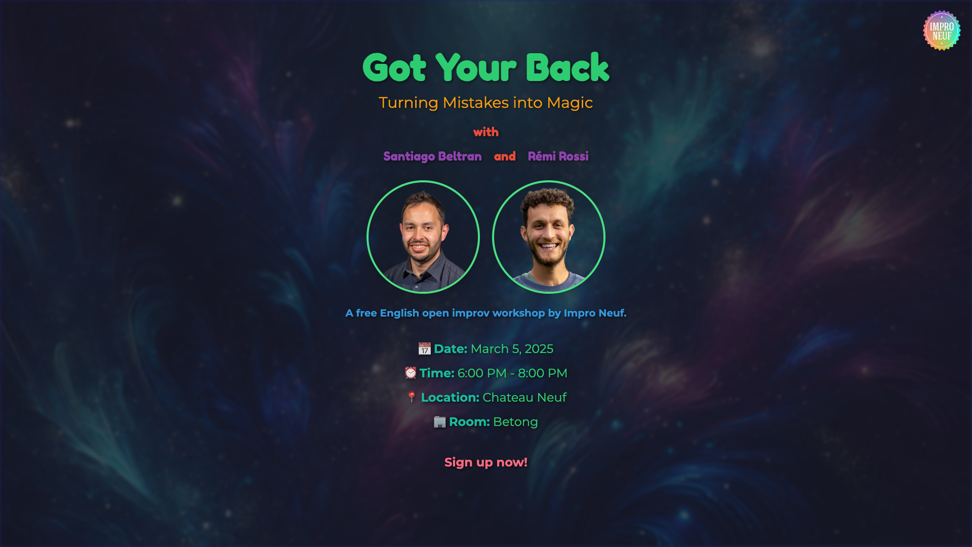 Got Your Back: Turning Mistakes into Magic with Rémi Rossi and Santiago Beltran