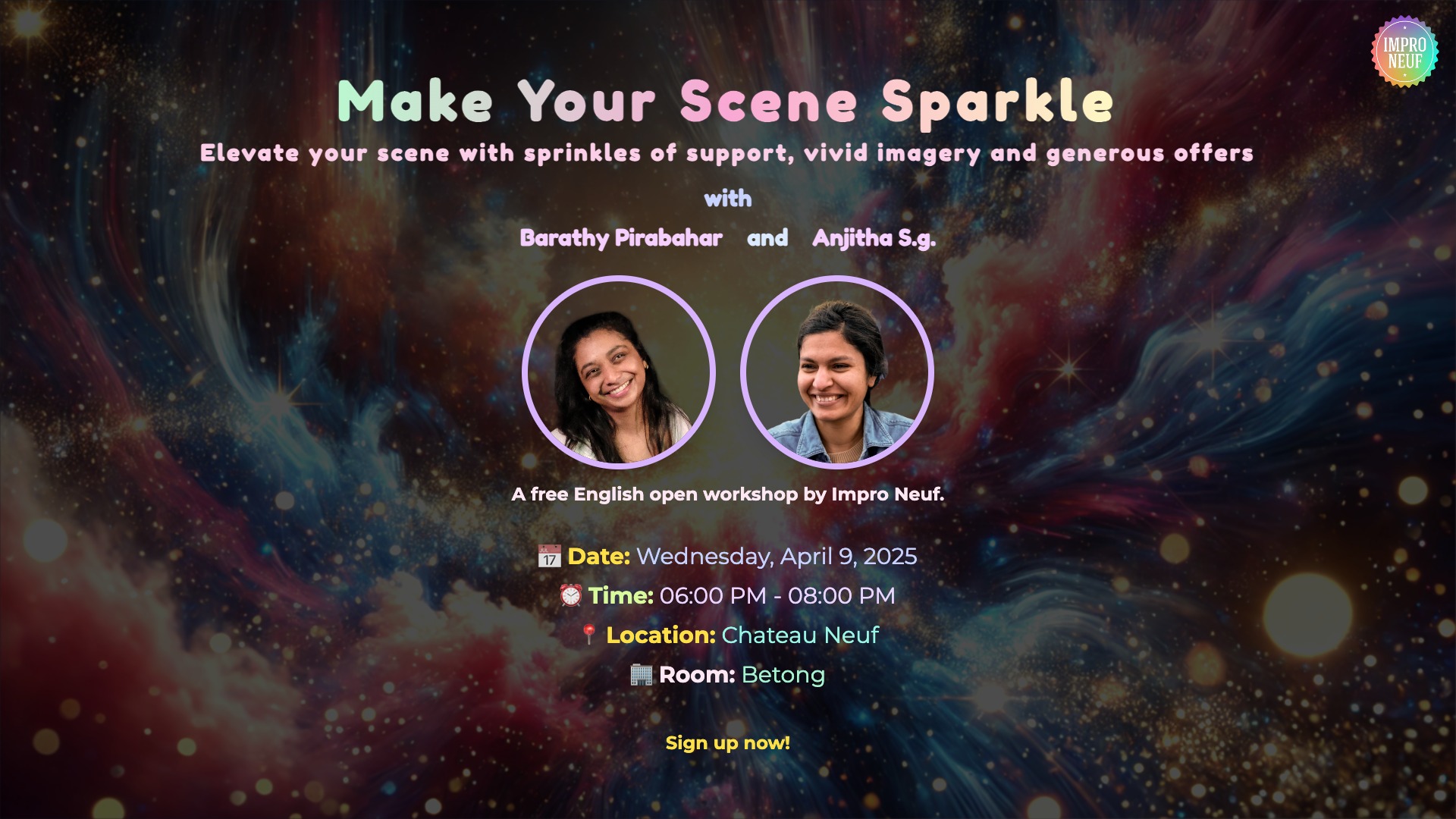 make your scene sparkle