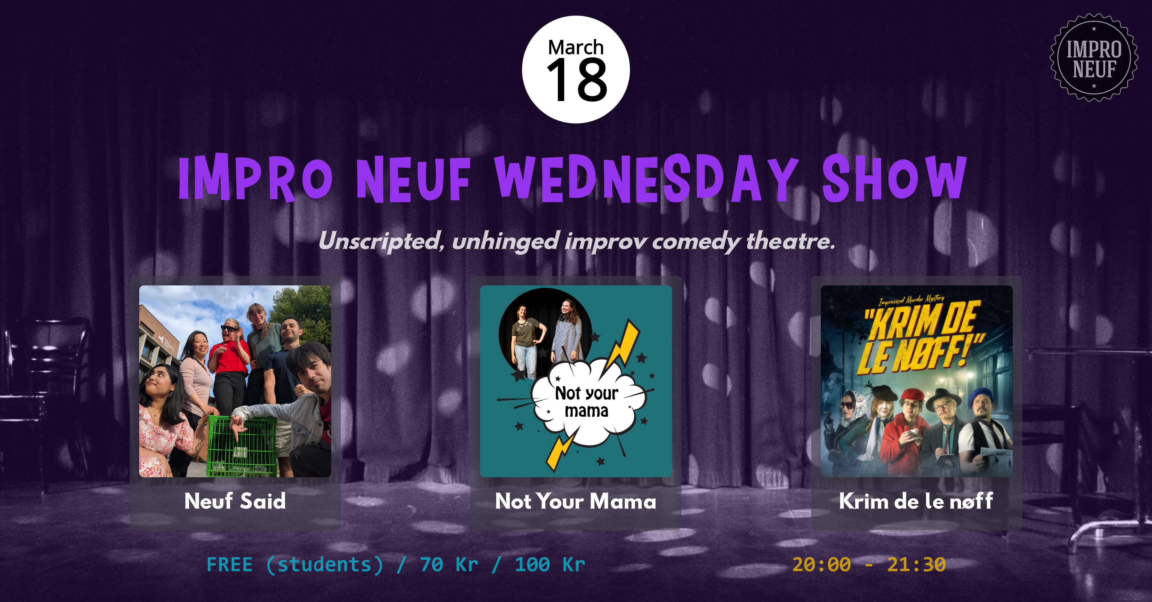 funny improv olso show