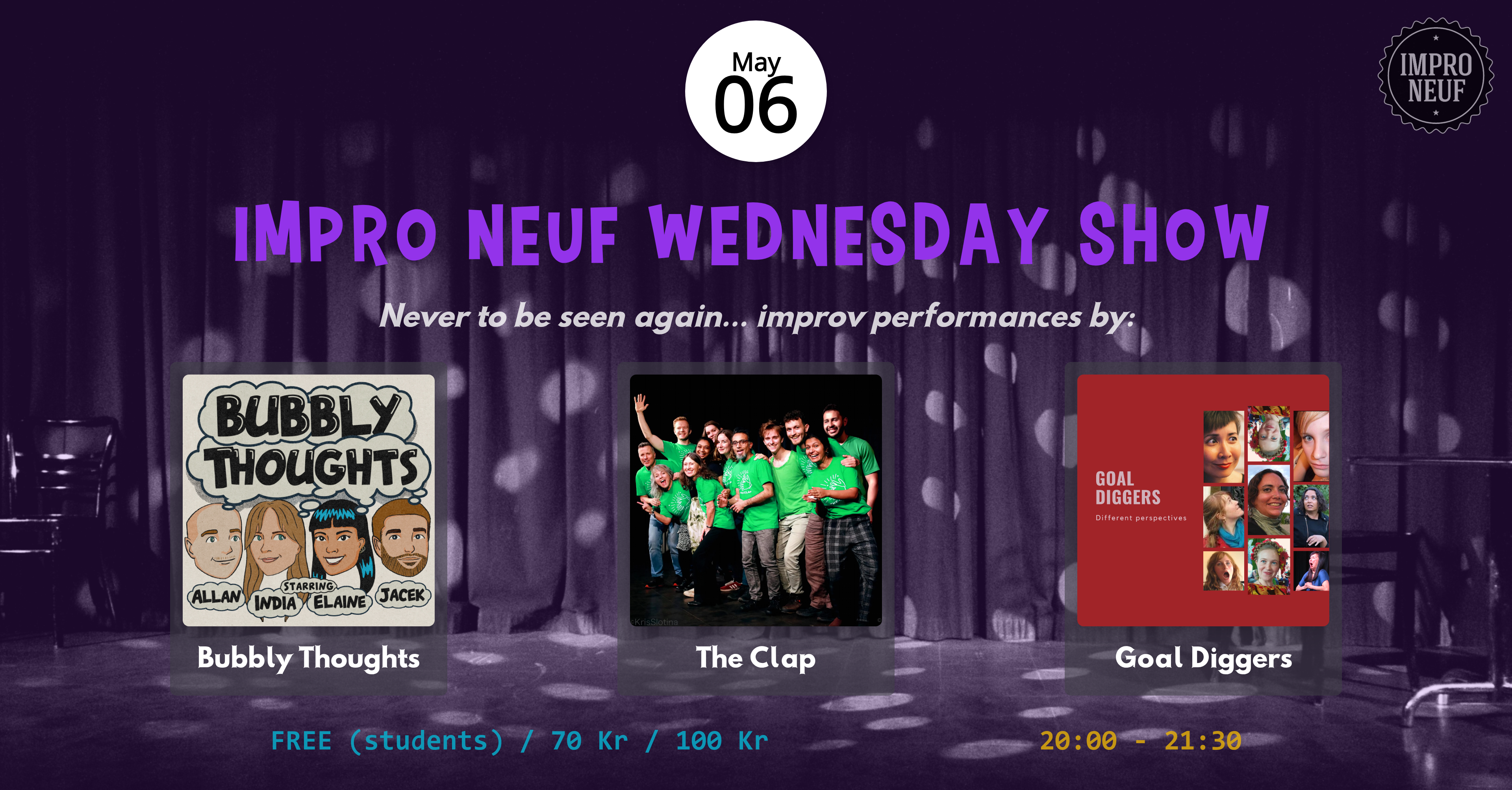 impro neuf wednesday show oslo free 
