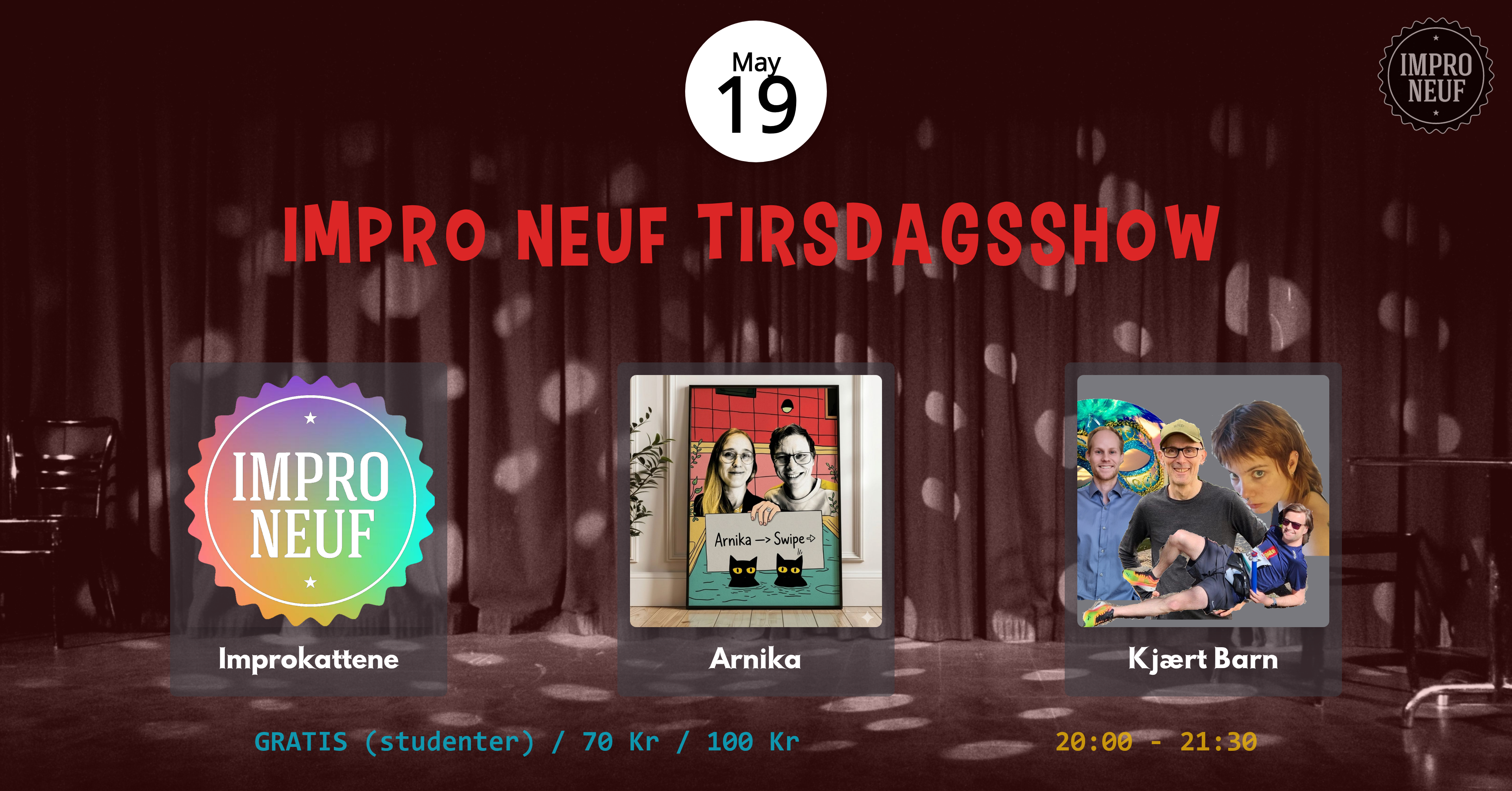 impro tirsdag komedie chateau neuf oslo