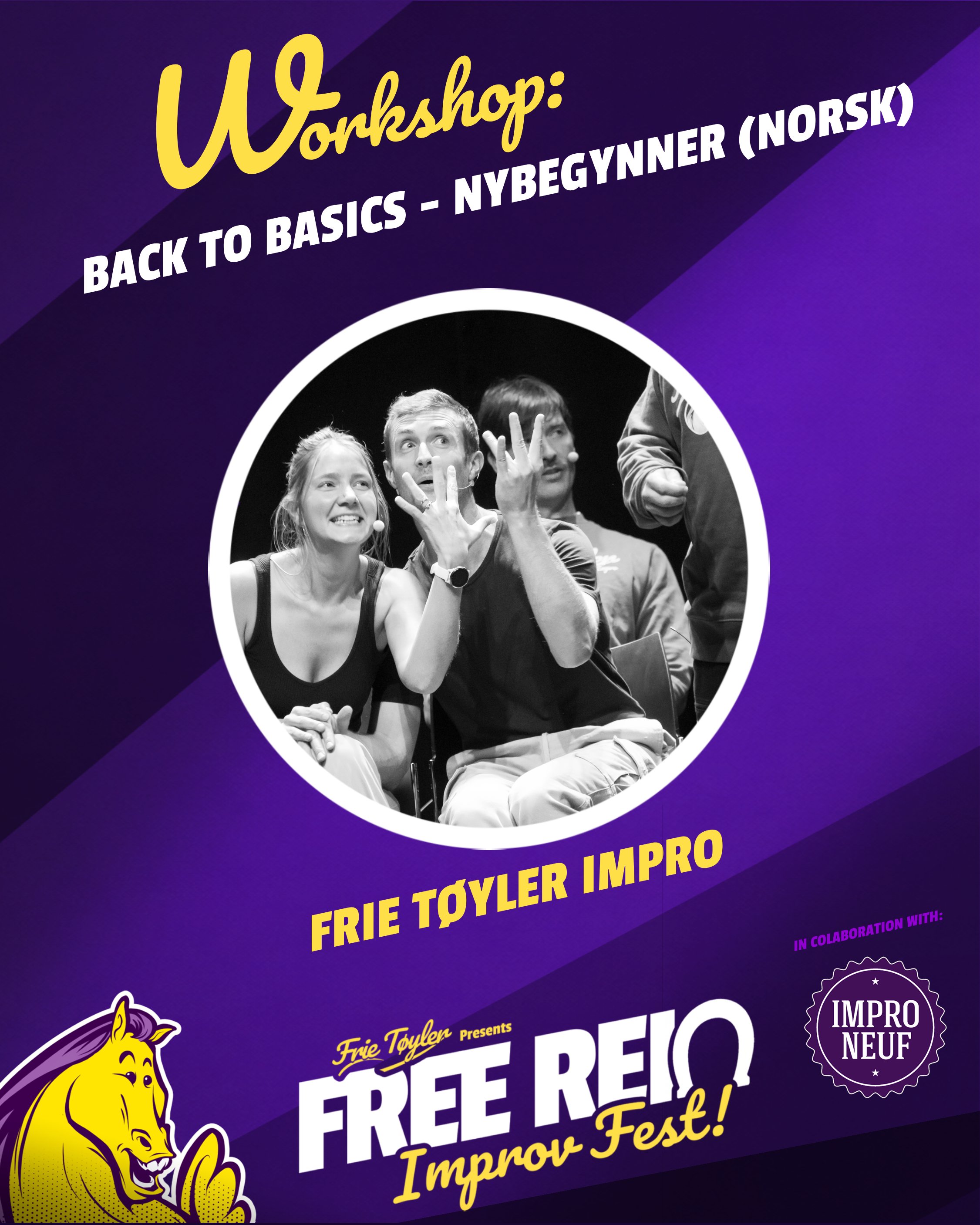 Free Rein Improv Fest - Prøv impro!