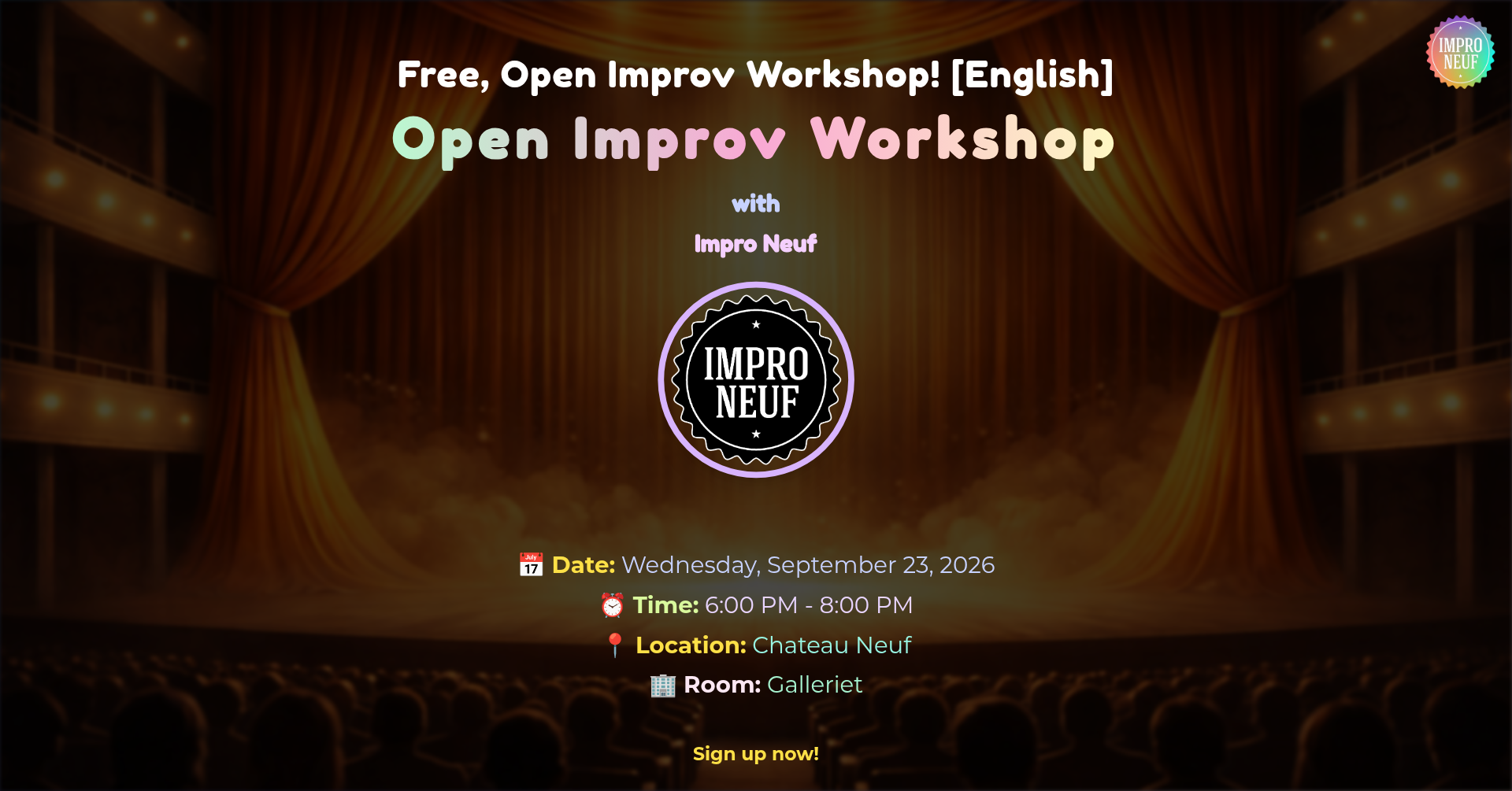 Open Improv Workshop
