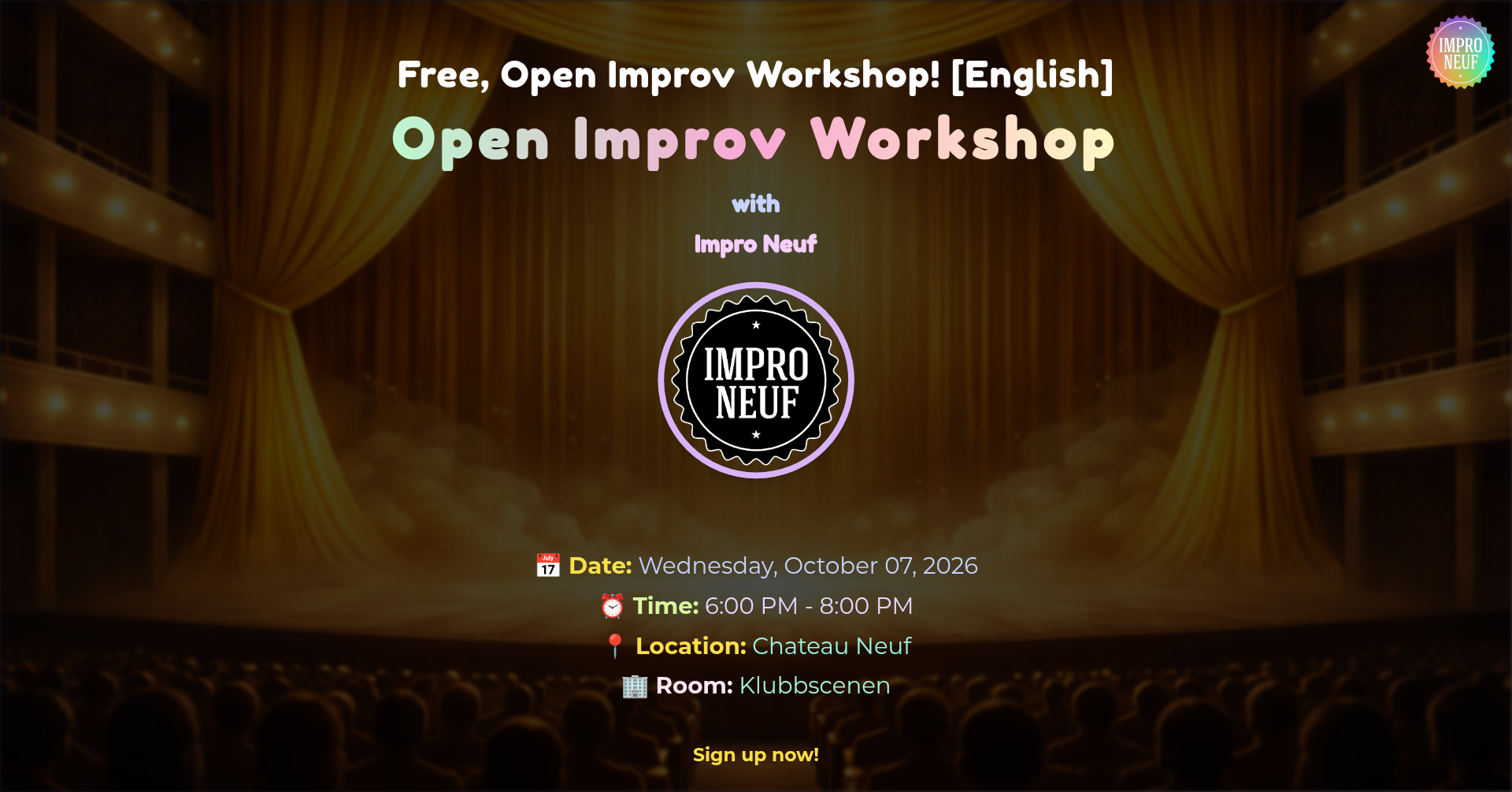 Open Improv Workshop