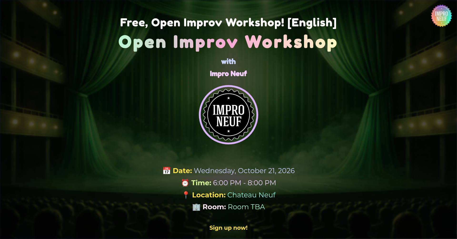 Open Improv Workshop