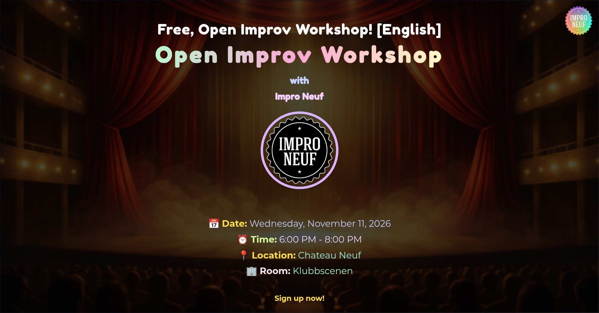Open Improv Workshop